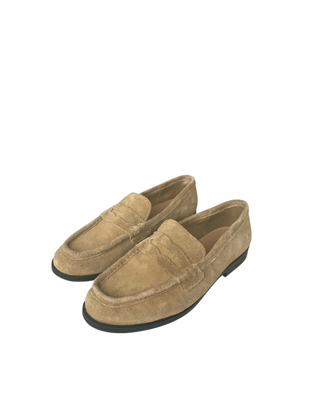 PREMIUM SELECTION LEATHER Women's LOAFERS Dark Beige Size 8